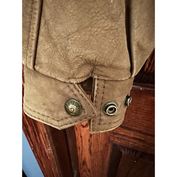 Vintage 90s Phase 2 Leather Bomber Jacket (Large) - Picture 3 of 5